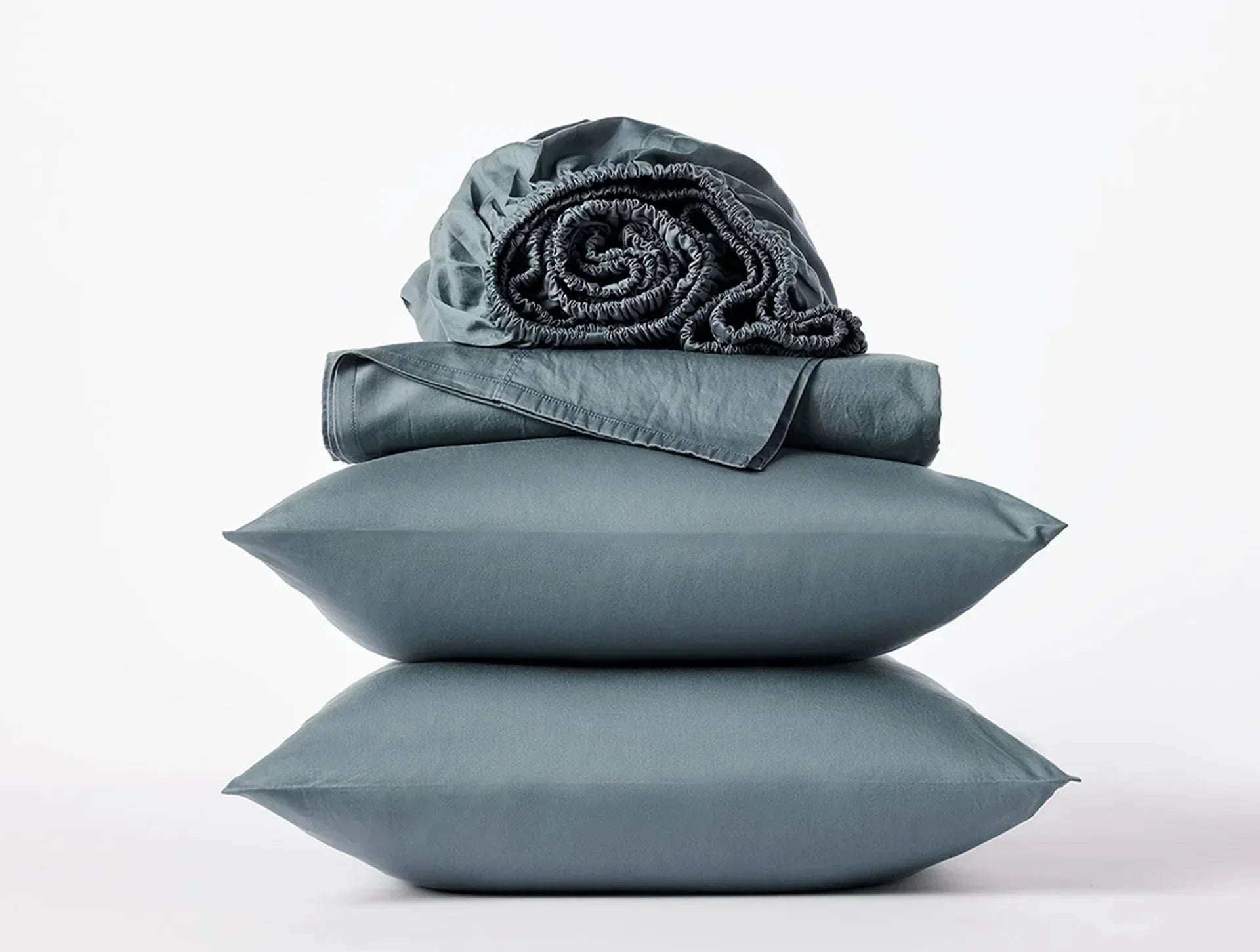Coyuchi Gulf Cloud Soft Organic Sateen Fitted Sheet