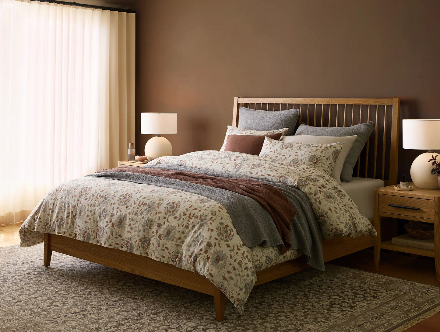 Coyuchi + Rejuvination Flora Organic Print Duvet Cover