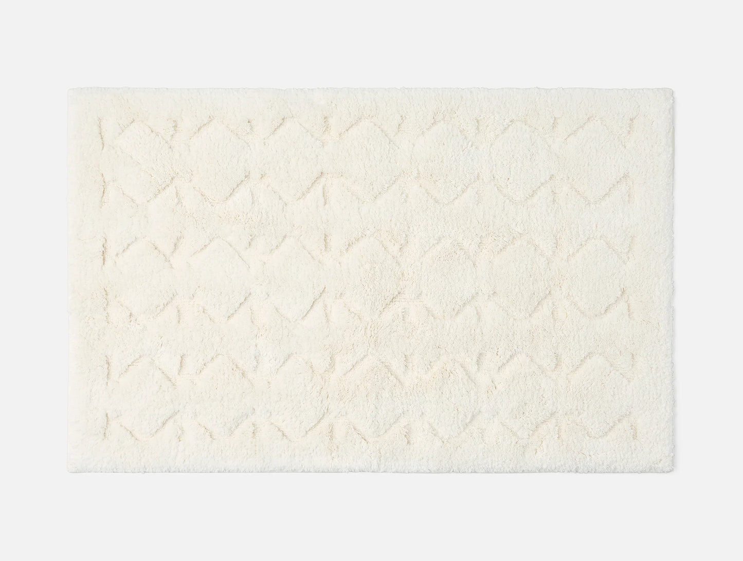 Diamond Shag Organic Bath Rug