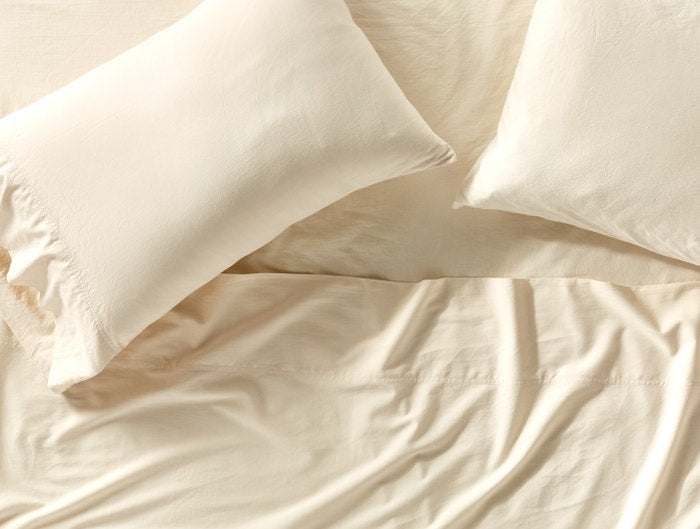 Coyuchi Undyed Organic Cloud Soft Sateen Sheets