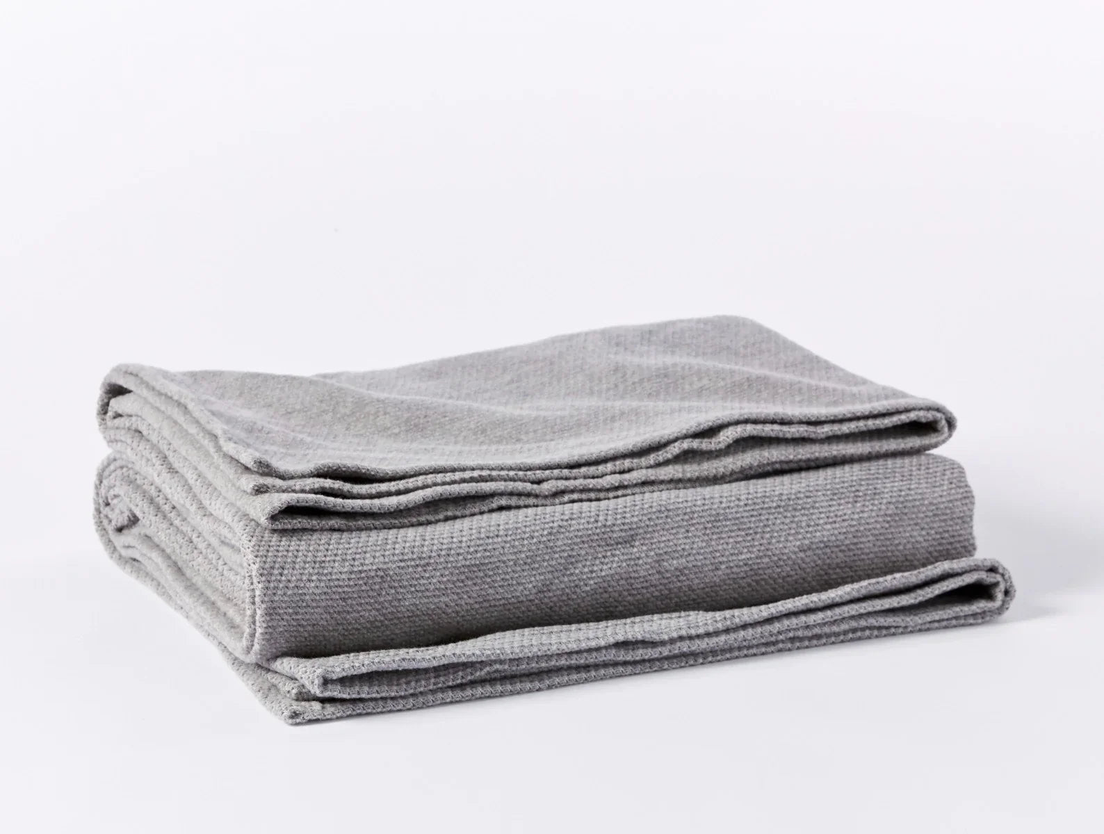 Coyuchi Gray Sequoia Washable Organic Cotton & Wool Blanket