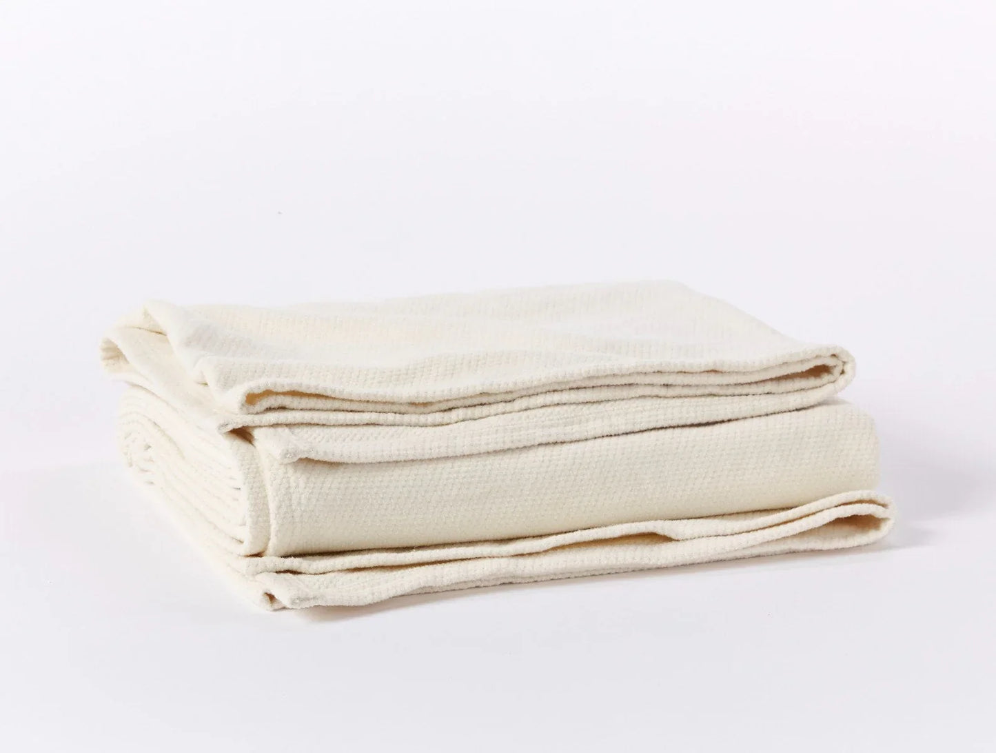 Coyuchi Throw Undyed Sequoia Washable Organic Cotton & Wool Blanket