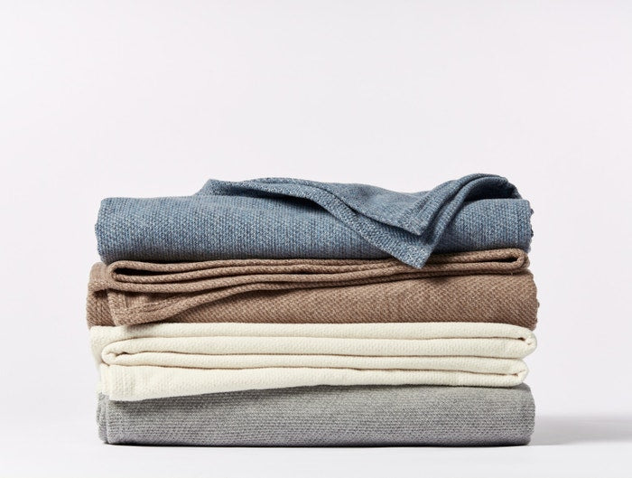 Coyuchi Sequoia Washable Organic Cotton & Wool Blanket