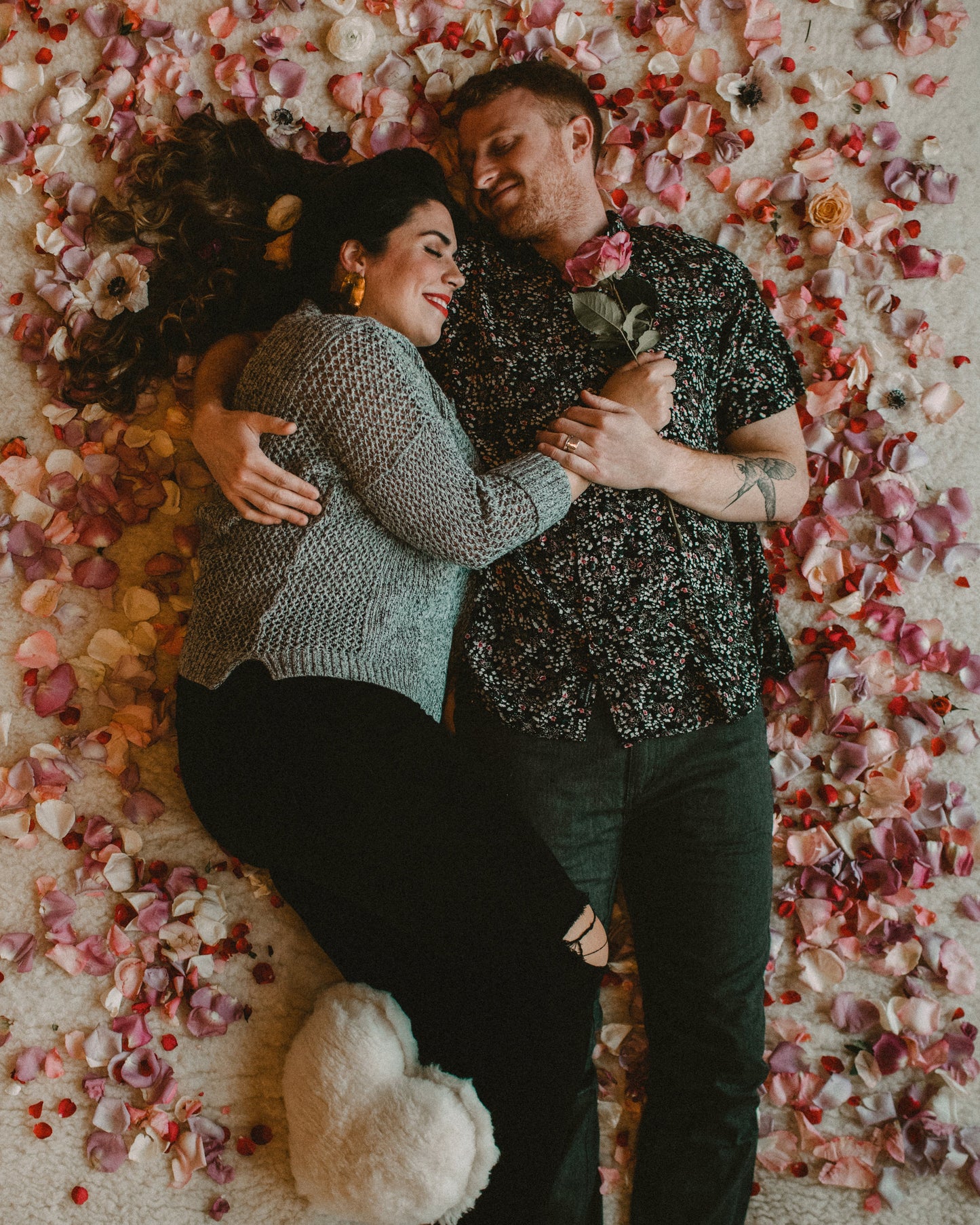 Happy Lamb Heart Pillow