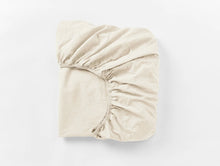 Load image into Gallery viewer, Organic Crinkled Percale Fitted Sheet