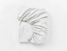 Load image into Gallery viewer, Organic Crinkled Percale Fitted Sheet