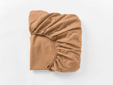 Load image into Gallery viewer, Organic Crinkled Percale Fitted Sheet