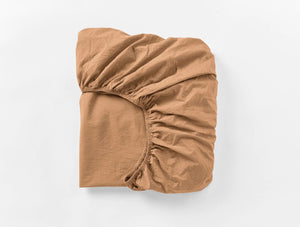 Organic Crinkled Percale Fitted Sheet