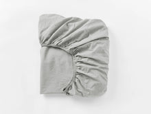 Load image into Gallery viewer, Organic Crinkled Percale Fitted Sheet