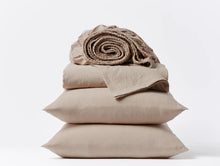 Load image into Gallery viewer, Organic Crinkled Percale Sheet Set