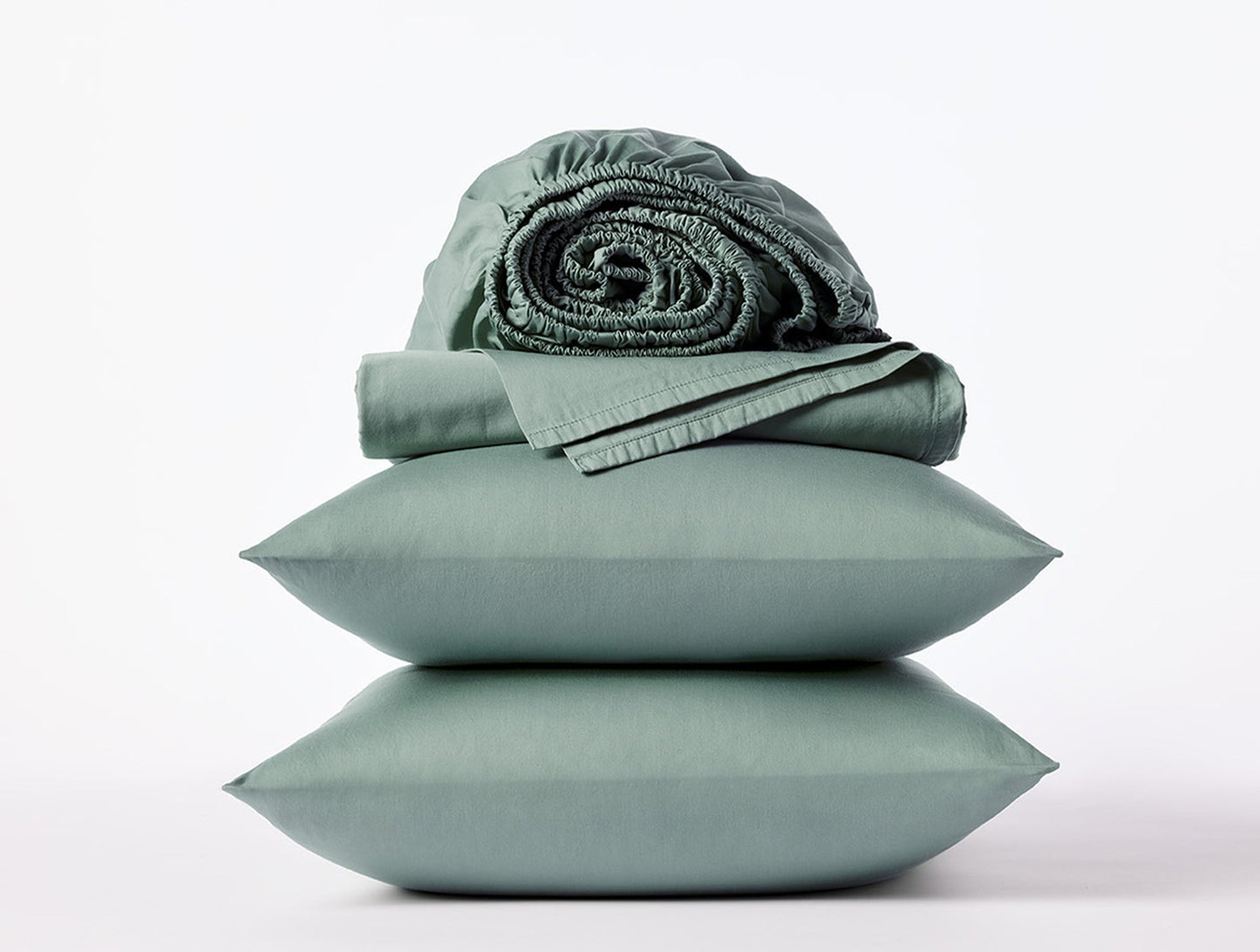 Coyuchi Sage Organic Cloud Soft Sateen Sheets