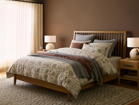 Coyuchi + Rejuvination Flora Organic Print Duvet Cover