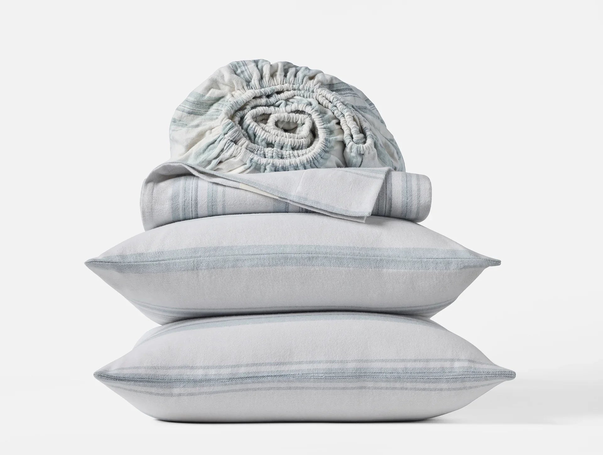 Coyuchi Cloud Brushed Organic Flannel Sheet Set