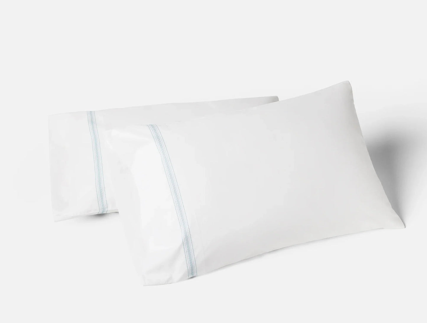 Landscape Embroidered Organic Percale Sheet Set