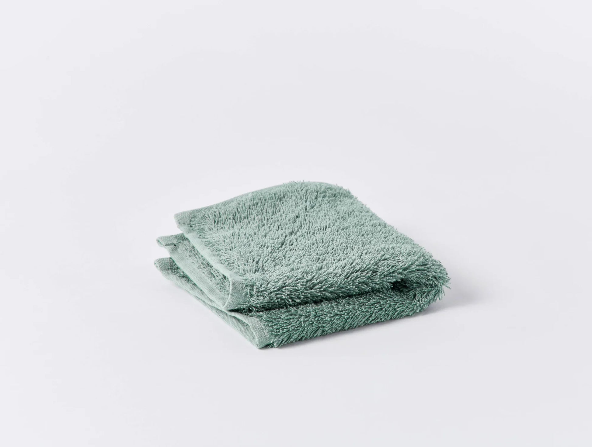 Coyuchi Wash Cloth Seafoam Cloud Loom Organic Towels & Bath Mat