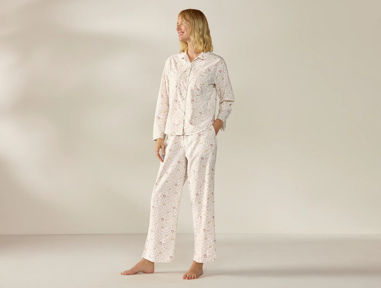 Women's Isla Organic Cotton Long Sleeve Pajama Set