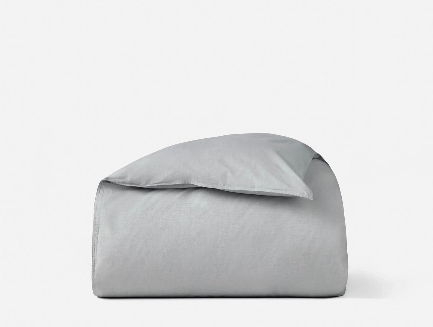 Organic Crinkled Percale Duvet Cover