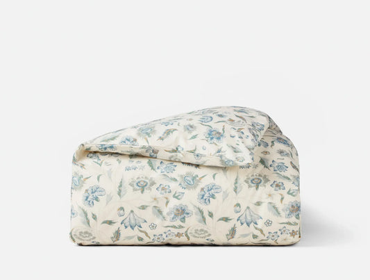Viola Organic Print Duvet Cover