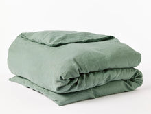 Load image into Gallery viewer, Organic Relaxed Linen Duvet Cover