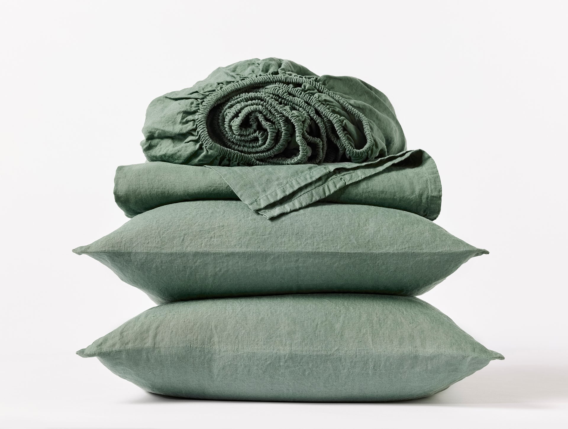 Coyuchi Juniper Organic Relaxed Linen Fitted Sheet