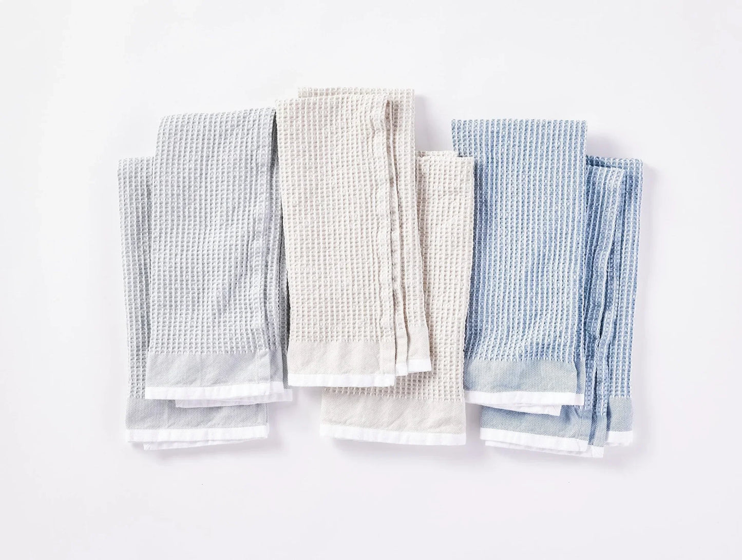 Organic Waffle Kitchen Towels, Set of 6