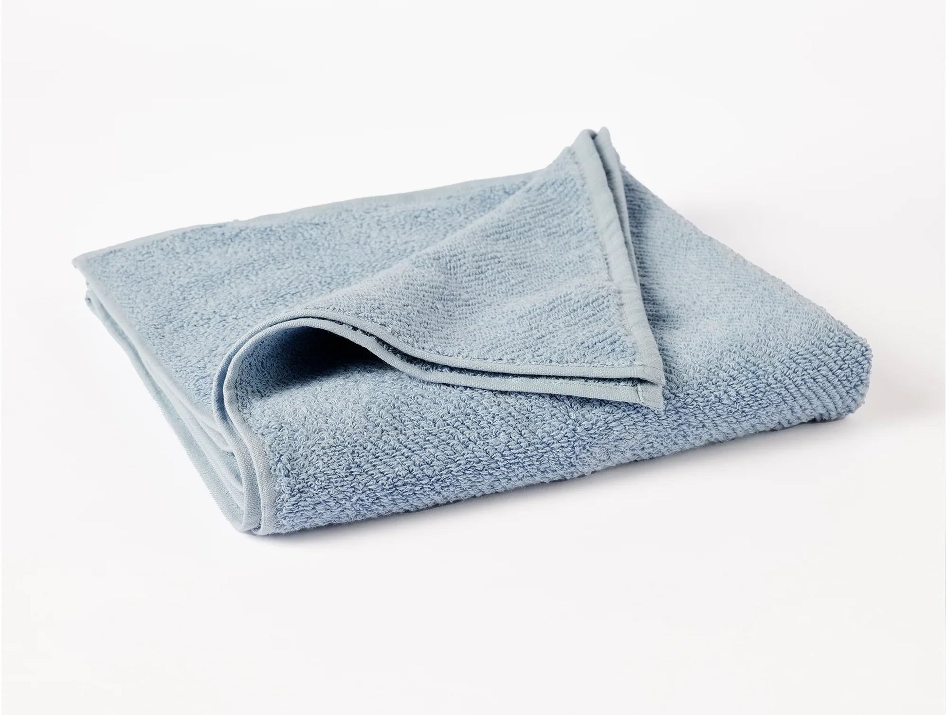 Coyuchi Bath Sheet Stone Blue Air Weight Organic Towels & Bath Mats