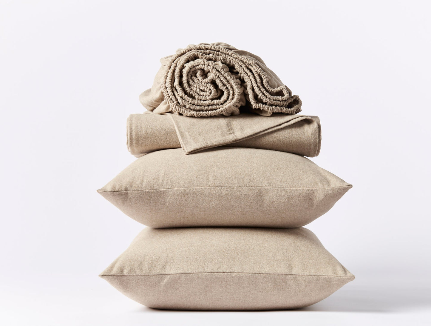 Coyuchi Cloud Brushed Organic Flannel Sheet Set