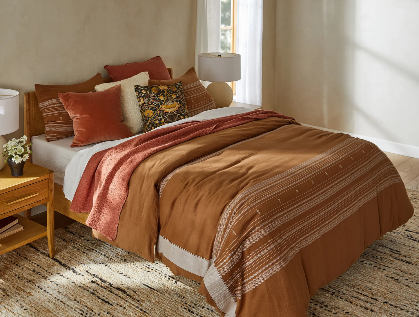 Coyuchi + Rejuvination Inyo Organic Dobby Duvet Cover