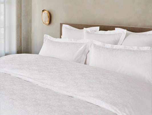 Heirloom Organic Sateen Jacquard Duvet Cover