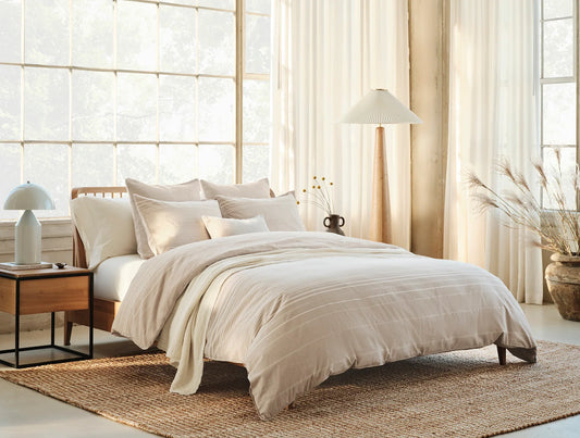 Little Sur Stripe Organic Duvet Cover Set