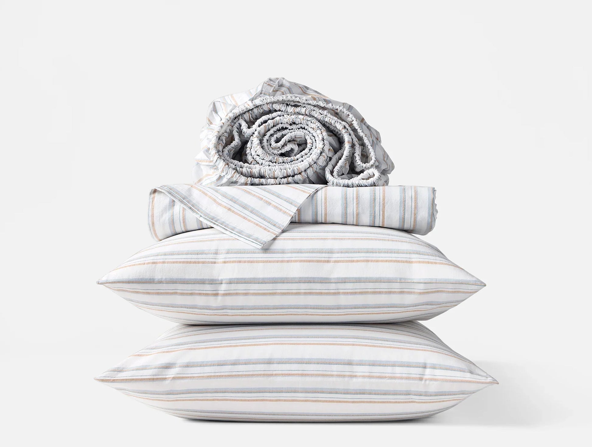 Coyuchi Organic Crinkled Percale Sheet Set