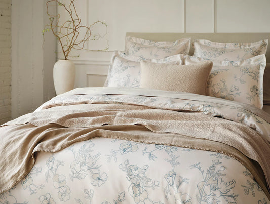 Romneya Organic Print Duvet Cover