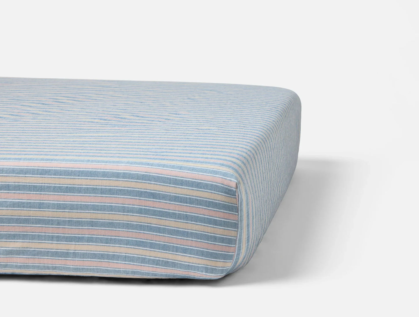 Organic Crinkled Percale Crib Fitted Sheet