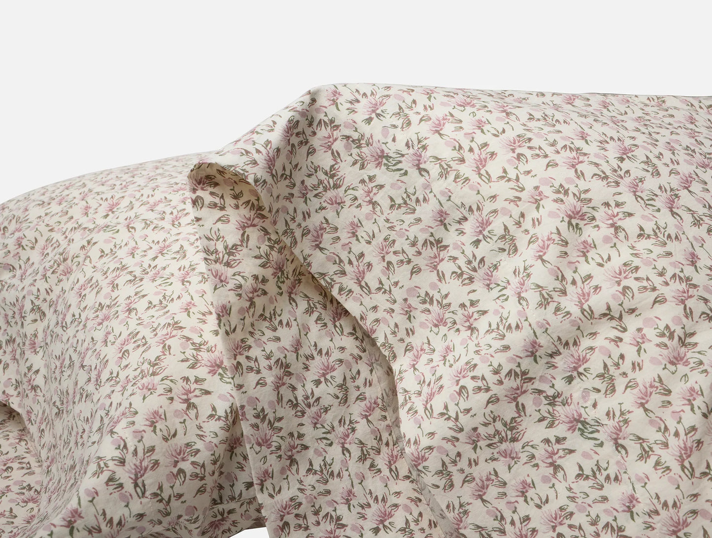 Organic Print Percale Sheet Set