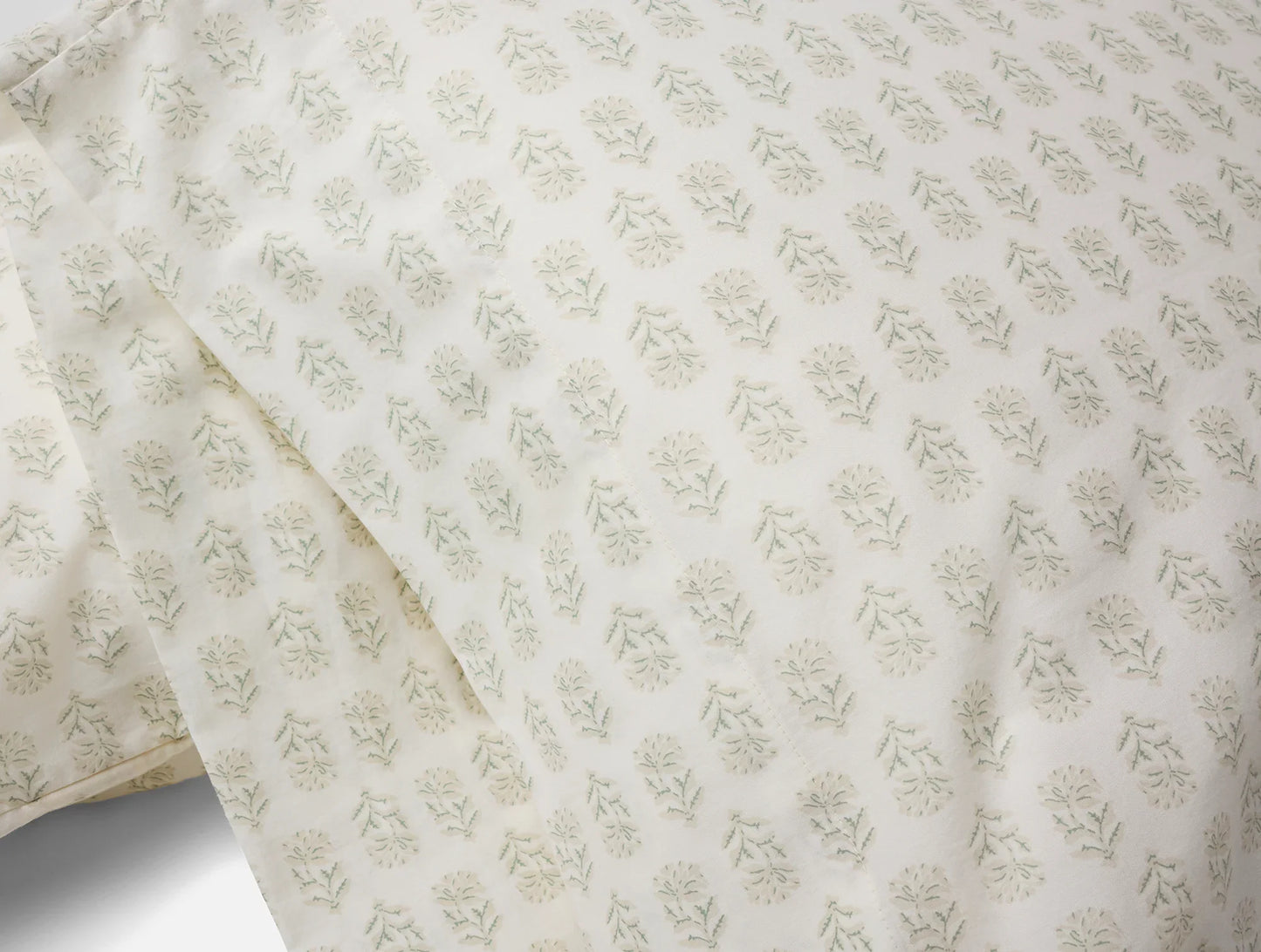 Organic Print Percale Sheet Set