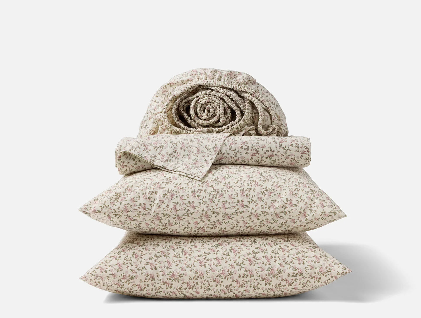 Organic Print Percale Sheet Set