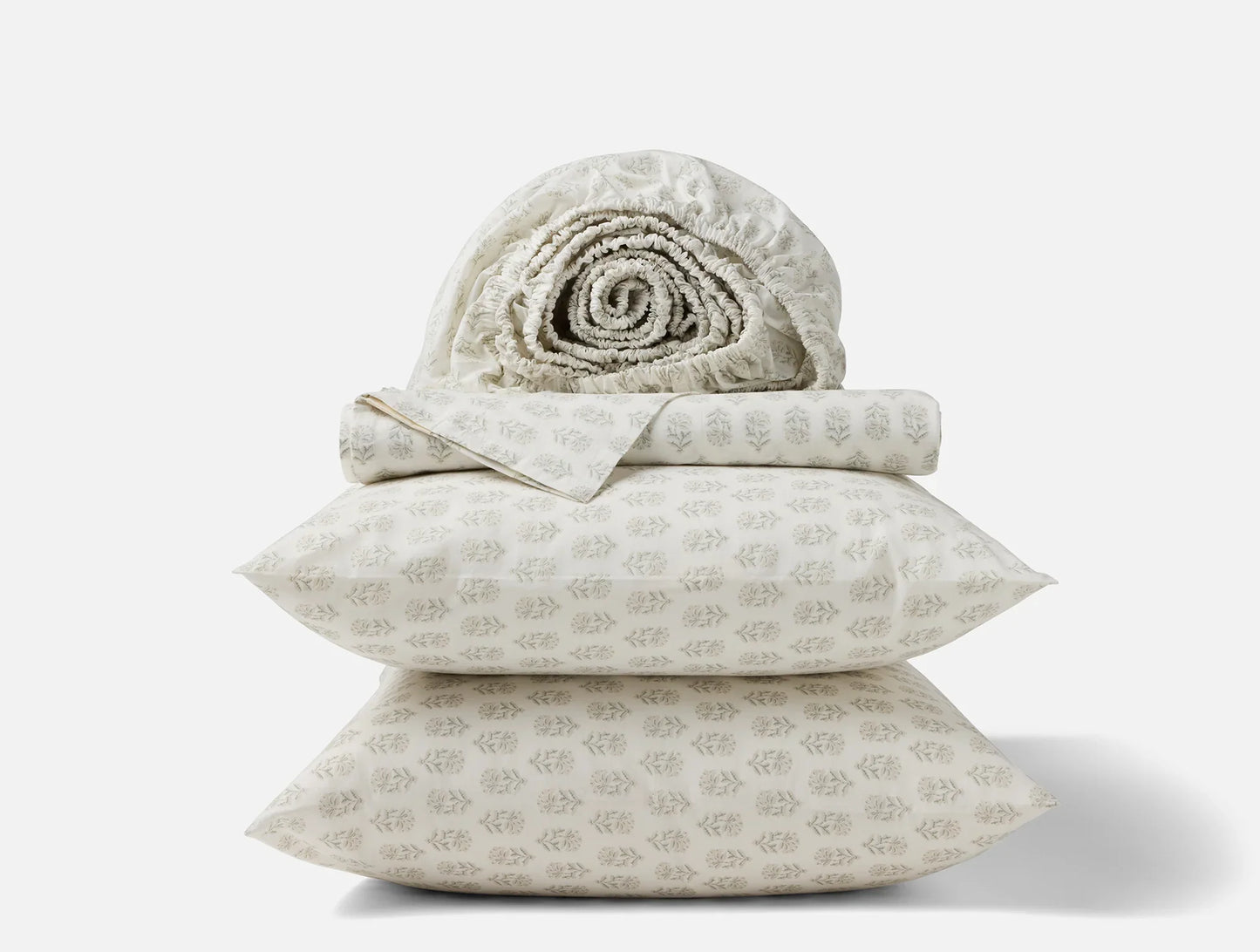 Organic Print Percale Sheet Set