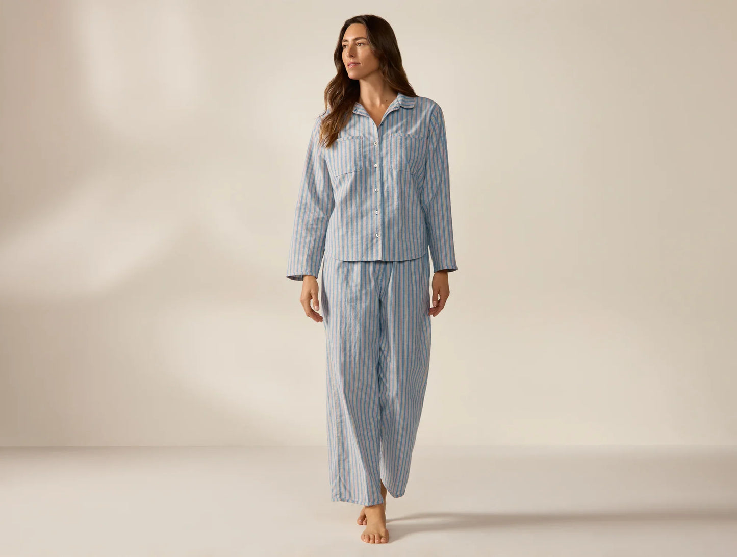 Women's Isla Organic Cotton Long Sleeve Pajama Set