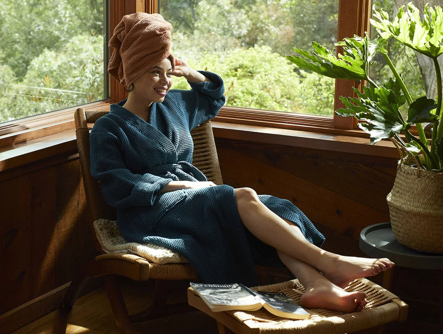 Coyuchi Unisex Organic Waffle Robe