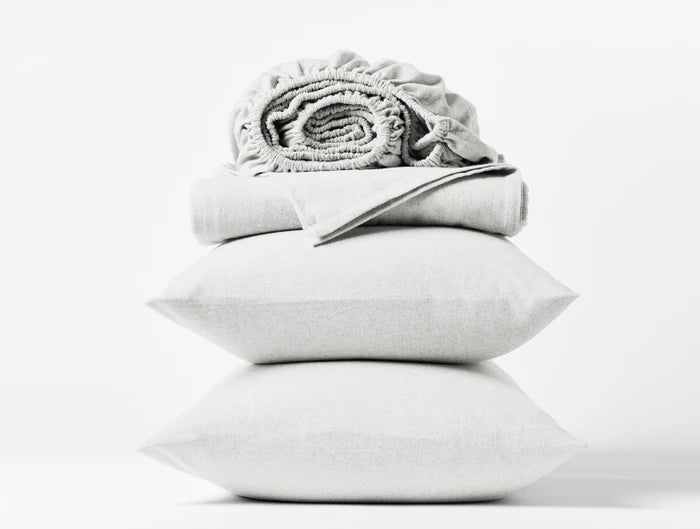 Coyuchi Cloud Brushed Organic Flannel Sheet Set