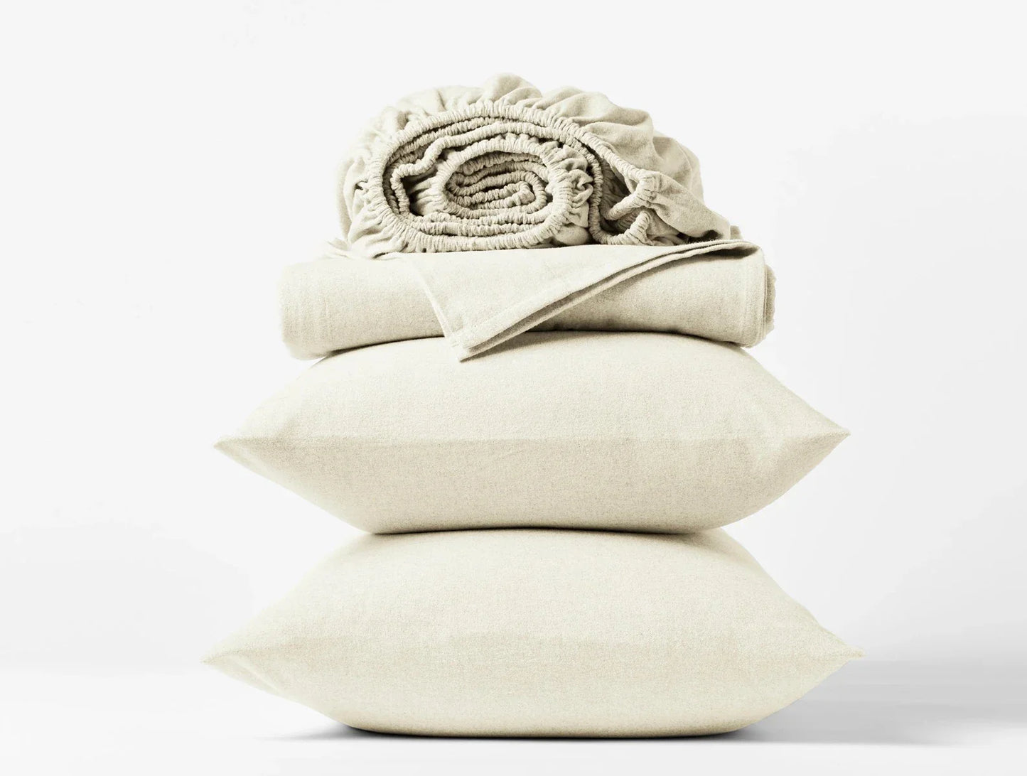 Coyuchi Cloud Brushed Organic Flannel Sheet Set