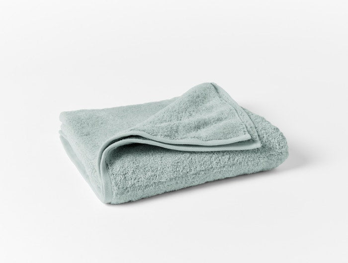 Coyuchi Bath Sheet Palest Ocean Cloud Loom Organic Towels & Bath Mat