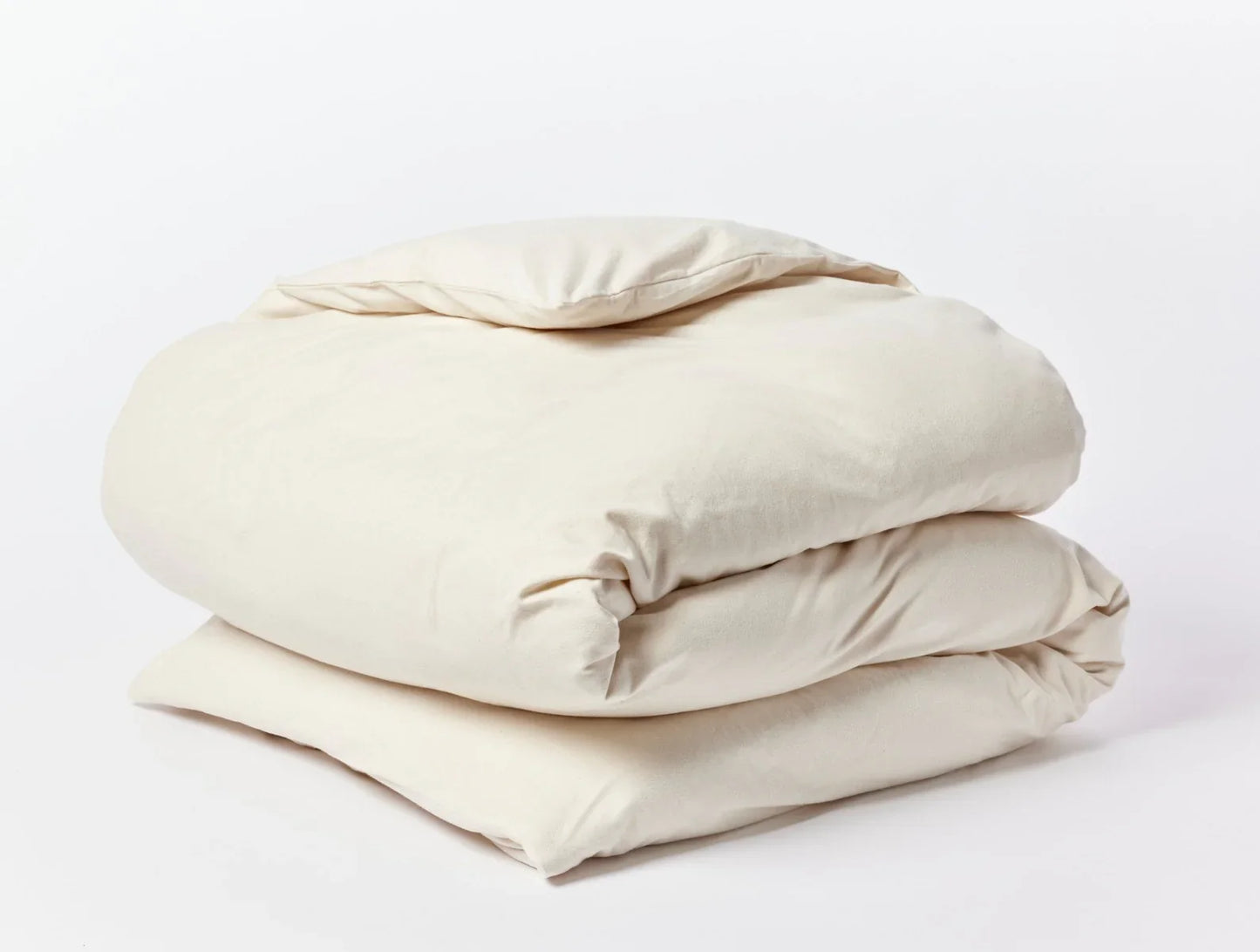 Coyuchi Twin Undyed Cloud Brushed Organic Flannel Duvet Cover