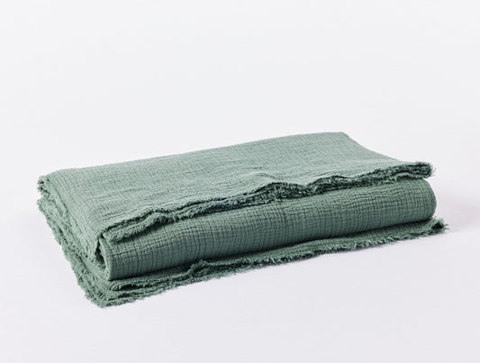 Coyuchi Juniper Topanga Matelasse Blanket