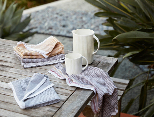 Coyuchi Organic Waffle Kitchen Towels, Set of 6