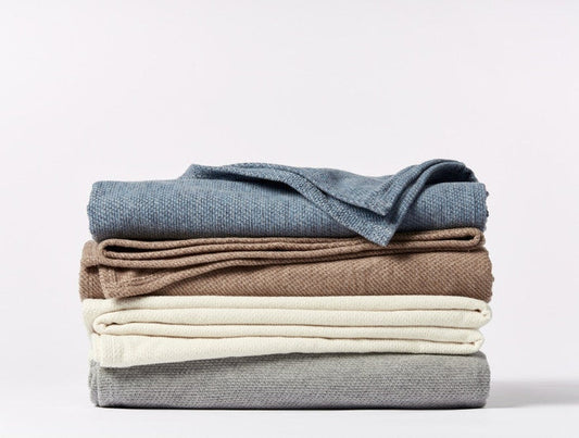 Coyuchi Sequoia Washable Organic Cotton & Wool Blanket