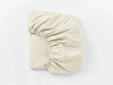 Load image into Gallery viewer, 300 TC Organic Percale Fitted Sheet