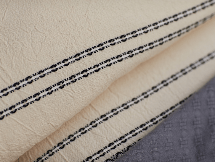 Organic Rippled Stripe Duvet Cover and Sham - Holy Lamb Organics